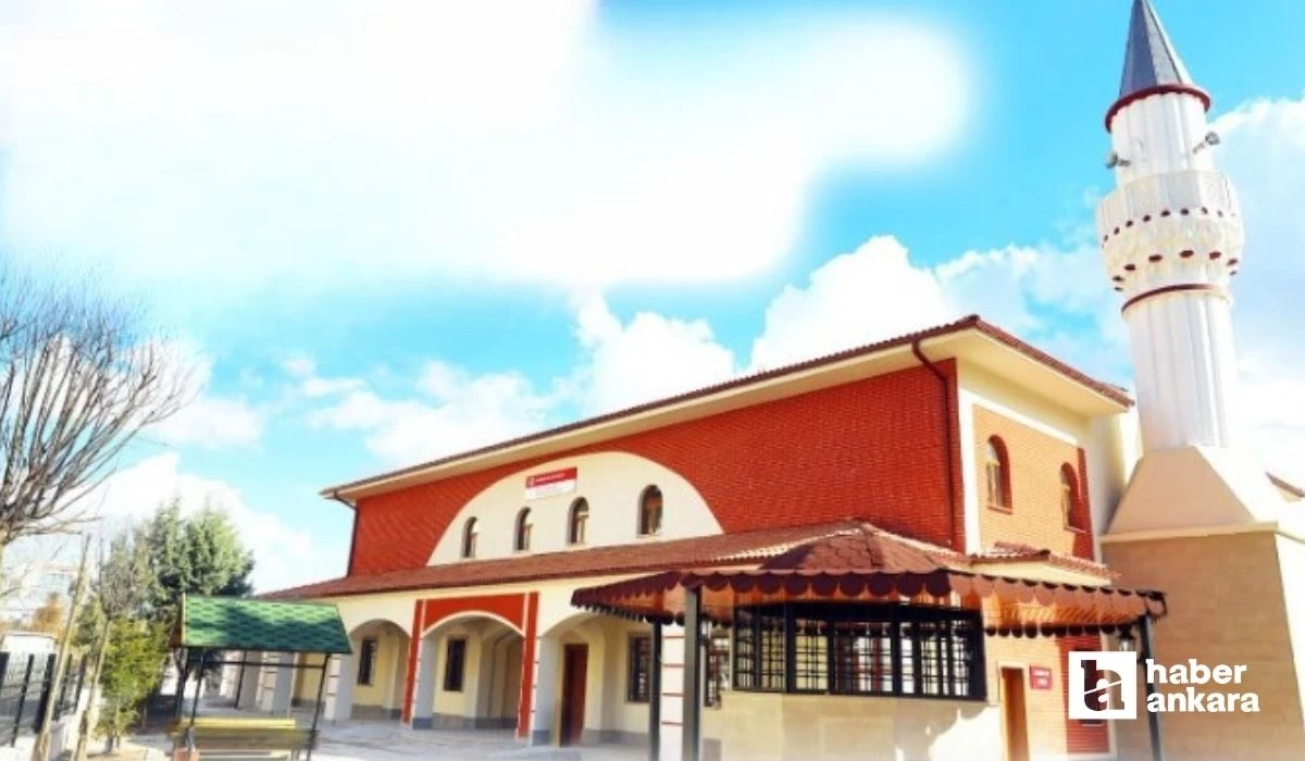 Yenimahalle Belediyesi Hacı Ziya Yaman Merkez Camii'nin Cuma günü açılacağını duyurdu