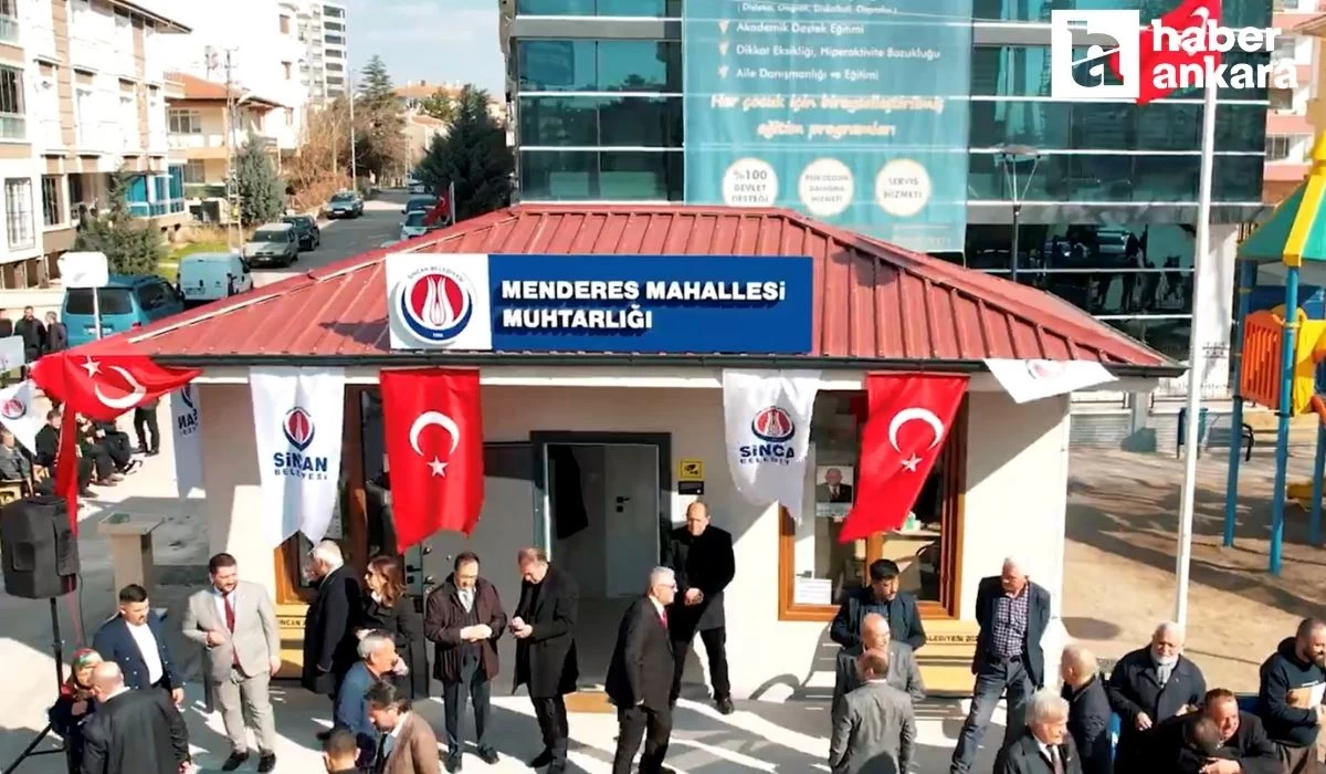 Sincan Belediye Başkanı Ercan Menderes Mahallesi Muhtarlığı açılışına katıldı!