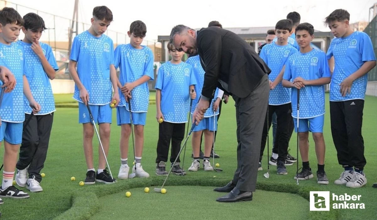 Pursaklar Belediyesi çalışmalarını tamamladığı golf sahasını vatandaşların hizmetine sundu