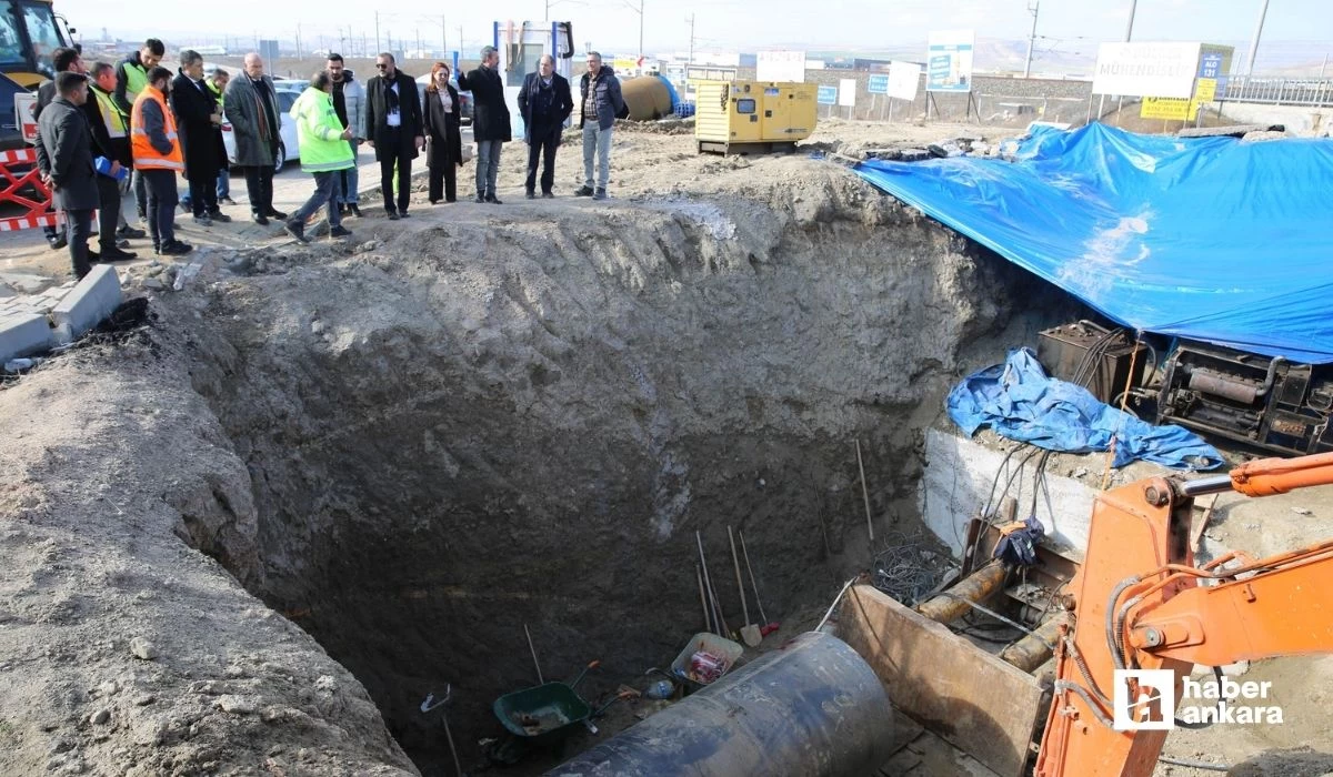 Ankara'nın Polatlı ilçesi için yapılan içme suyu hattında sona gelindi