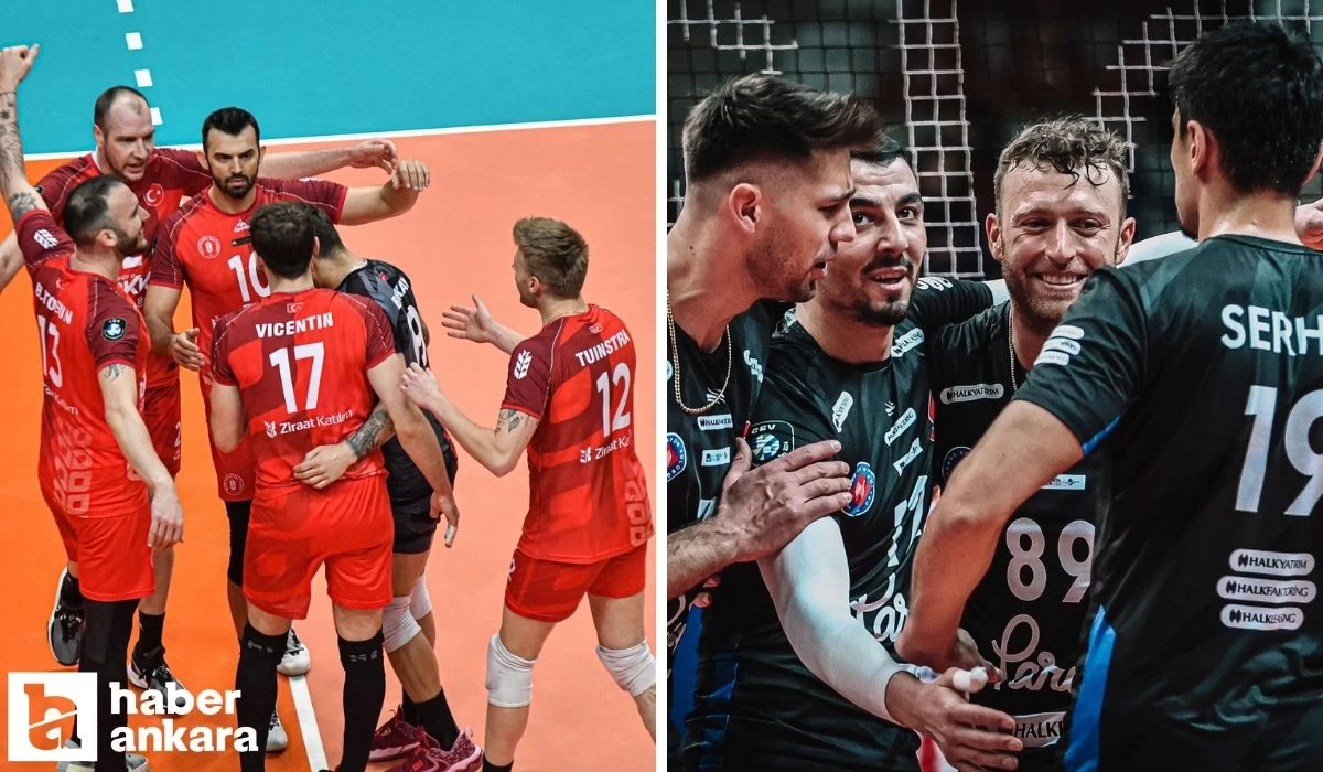 Ziraat Bankkart ve Halkbank CEV Şampiyonlar Ligi'nde yarı final peşinde