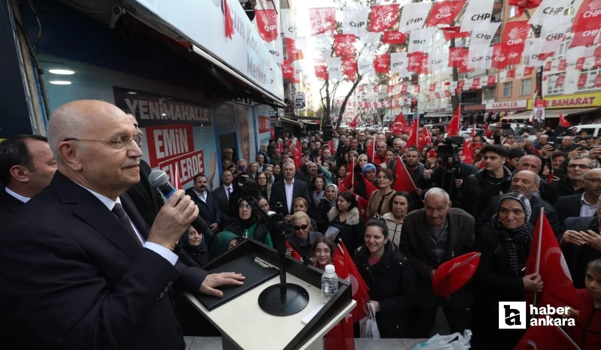 Yenimahalle Belediye Başkanı Fethi Yaşar Demetevler Seçim Koordinasyon Merkezinin açılışını yaptı