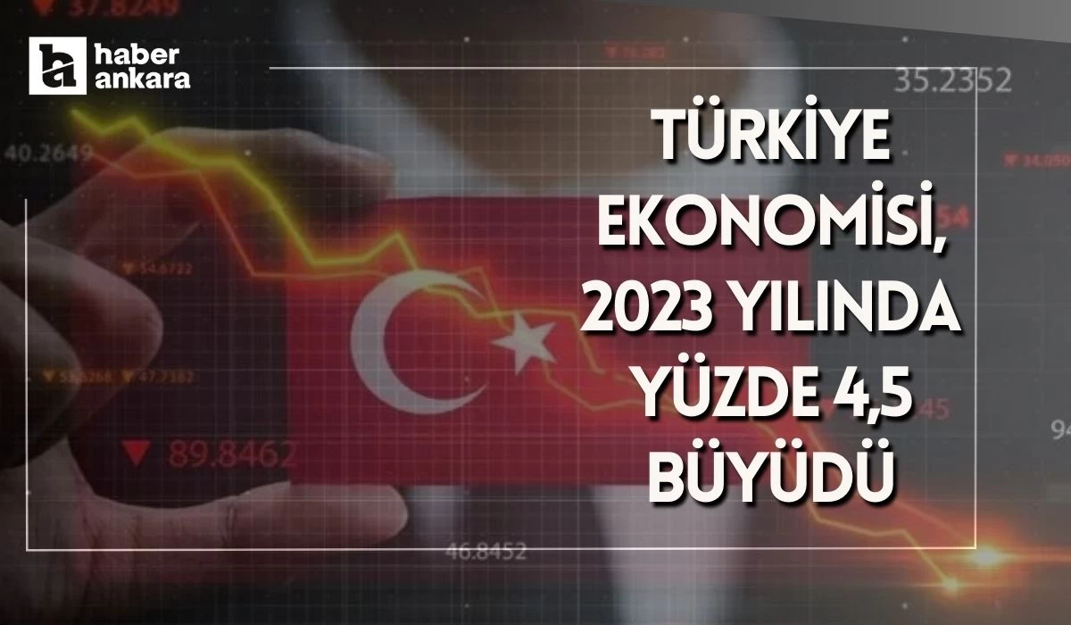 Büyüme rakamları belli oldu! Türkiye ekonomisi yüzde 4,5 büyüdü