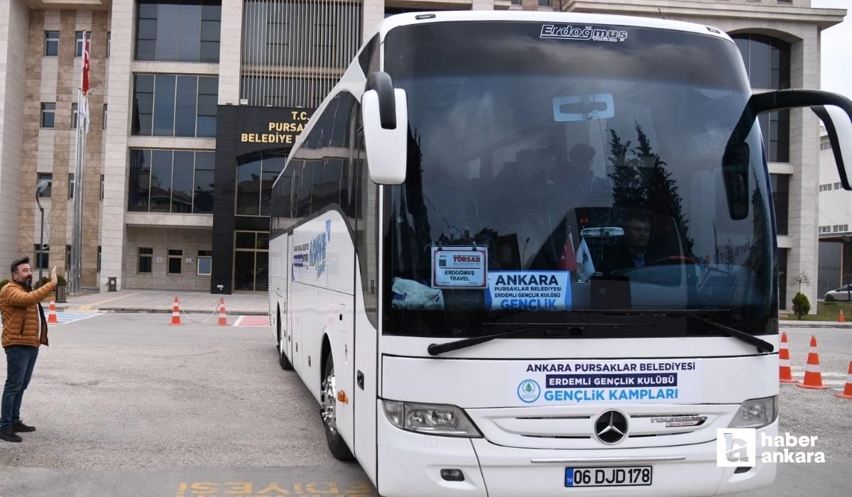 Pursaklar Belediyesi genç erkekleri Kapadokya'ya Gençlik Kampına gönderdi