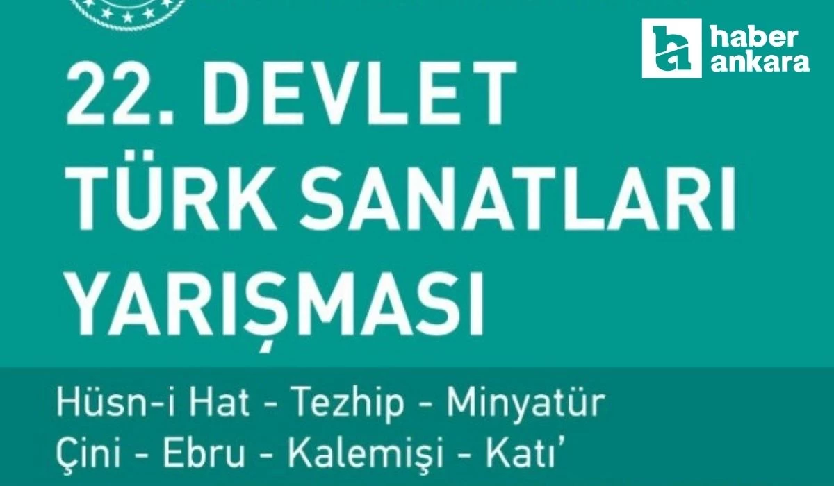 Bakanlık duyurdu!  Devlet Türk Sanatları Yarışması başlıyor