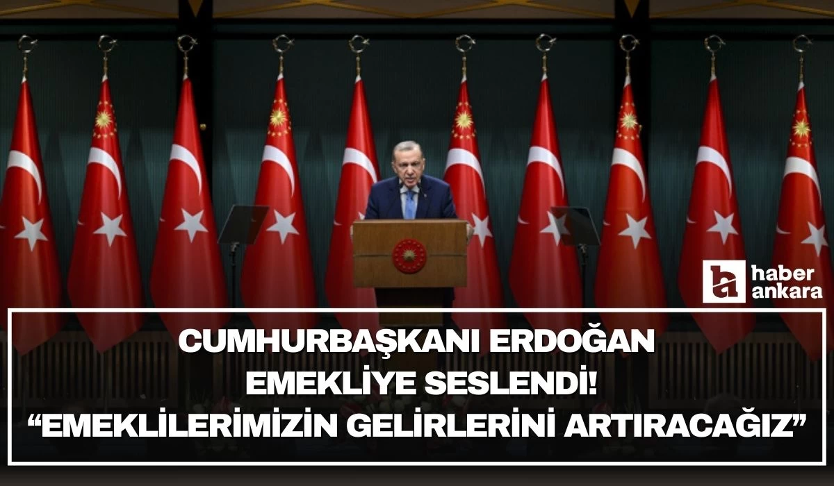 Cumhurbaşkanı Erdoğan emekliye seslendi! Emeklilerimizin gelirlerini artıracağız!