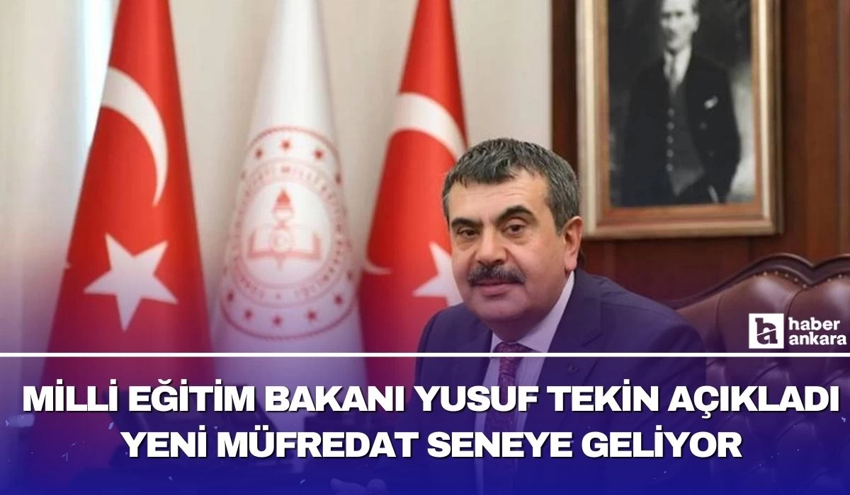 Milli Eğitim Bakanı Tekin yeni müfredat hakkında konuştu! Yüzde 80'i tamamlandı