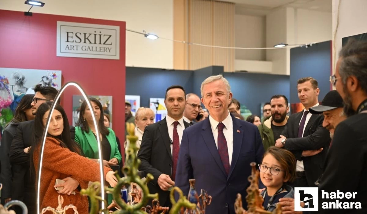 ArtAnkara Uluslararası Çağdaş Sanat Fuarı’na ABB Başkanı Yavaş'tan ziyaret!