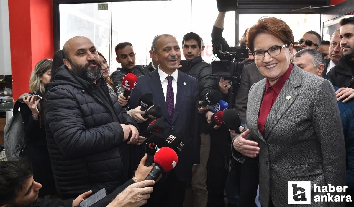 İYİ Parti Lideri Akşener Ankara'da esnaf ziyaretinde! Size faydası olacak kişiye oy verin