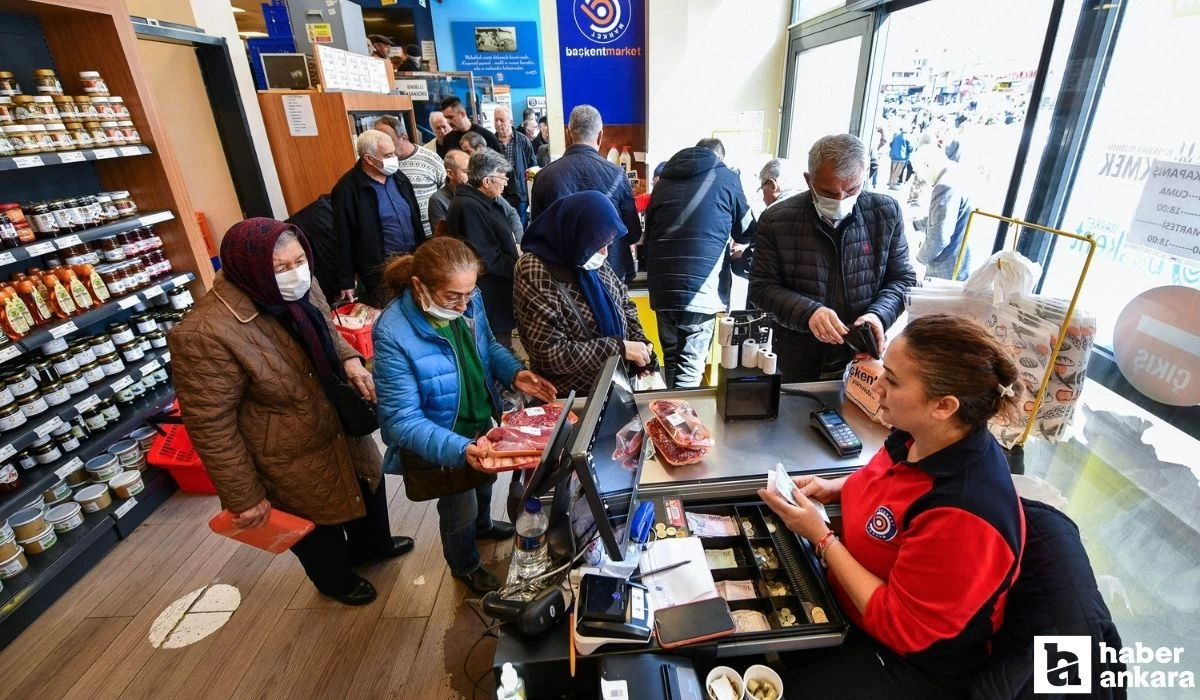 Başkent Marketler'de uygun fiyatlı et satışına vatandaşın ilgisi devam ediyor!