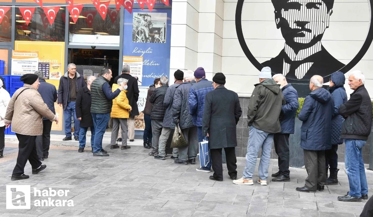 Başkent Marketlerde uygun fiyatlı et satışının üçüncü gününde uzun kuyruklar devam ediyor!