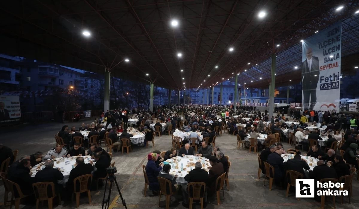 Yenimahalle Belediyesi tarafından Geleneksel Mahalle İftarı gerçekleştirildi