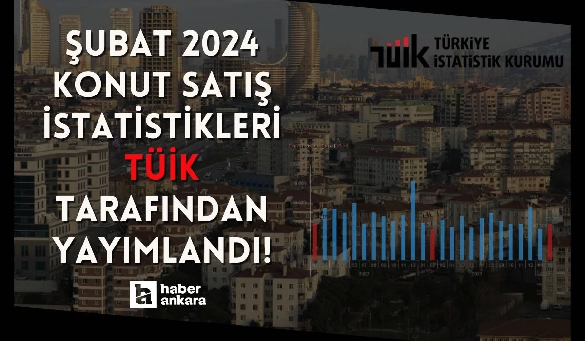 Şubat 2024 Konut Satış İstatistikleri TÜİK tarafından yayımlandı!