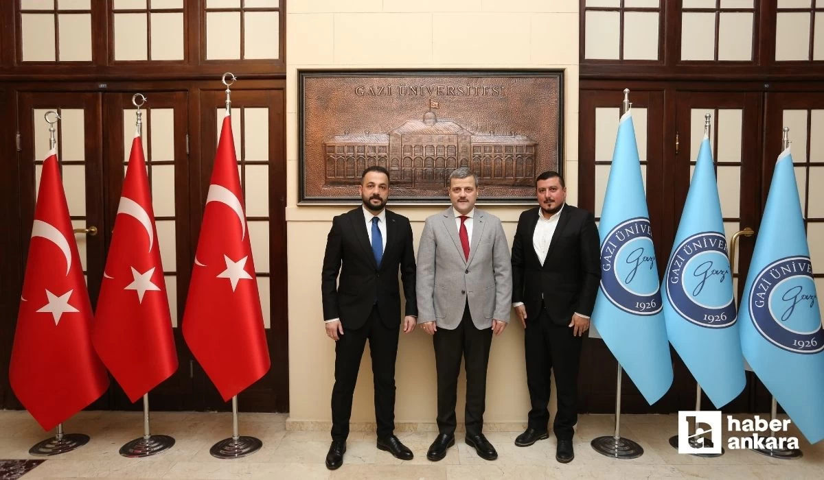 Haber Ankara İmtiyaz Sahibi Serhat Karaman Gazi Üniversitesi Rektörü Prof. Dr. Musa Yıldız'ı ziyaret etti