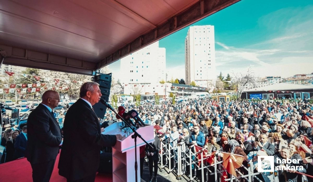 Yaşam Demeti Parkı'nın açılışı ABB Başkanı Mansur Yavaş tarafından gerçekleşti