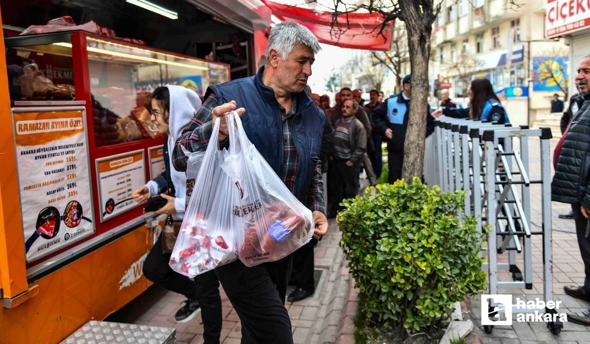 ABB 'nin uygun fiyatlı et satışına yoğun ilgi! 11 günde 59 ton et satıldı