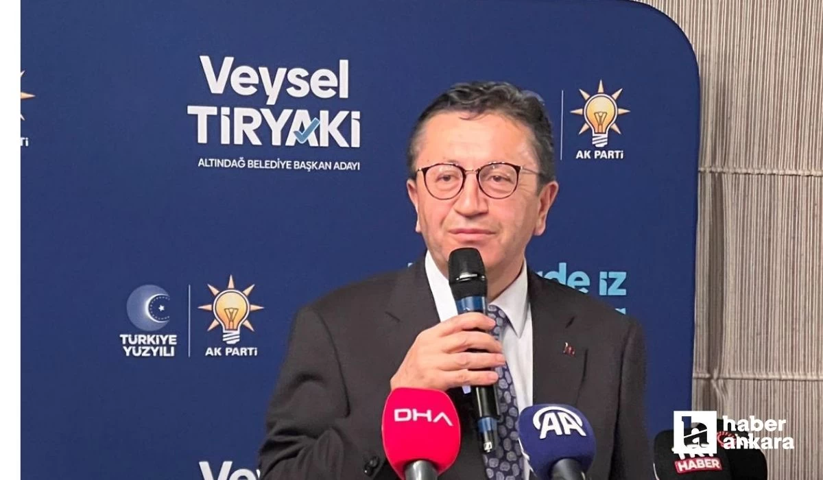 AK Parti Altındağ Belediye Başkan Adayı Veysel Tiryaki sosyal yardım vaatlerini açıkladı