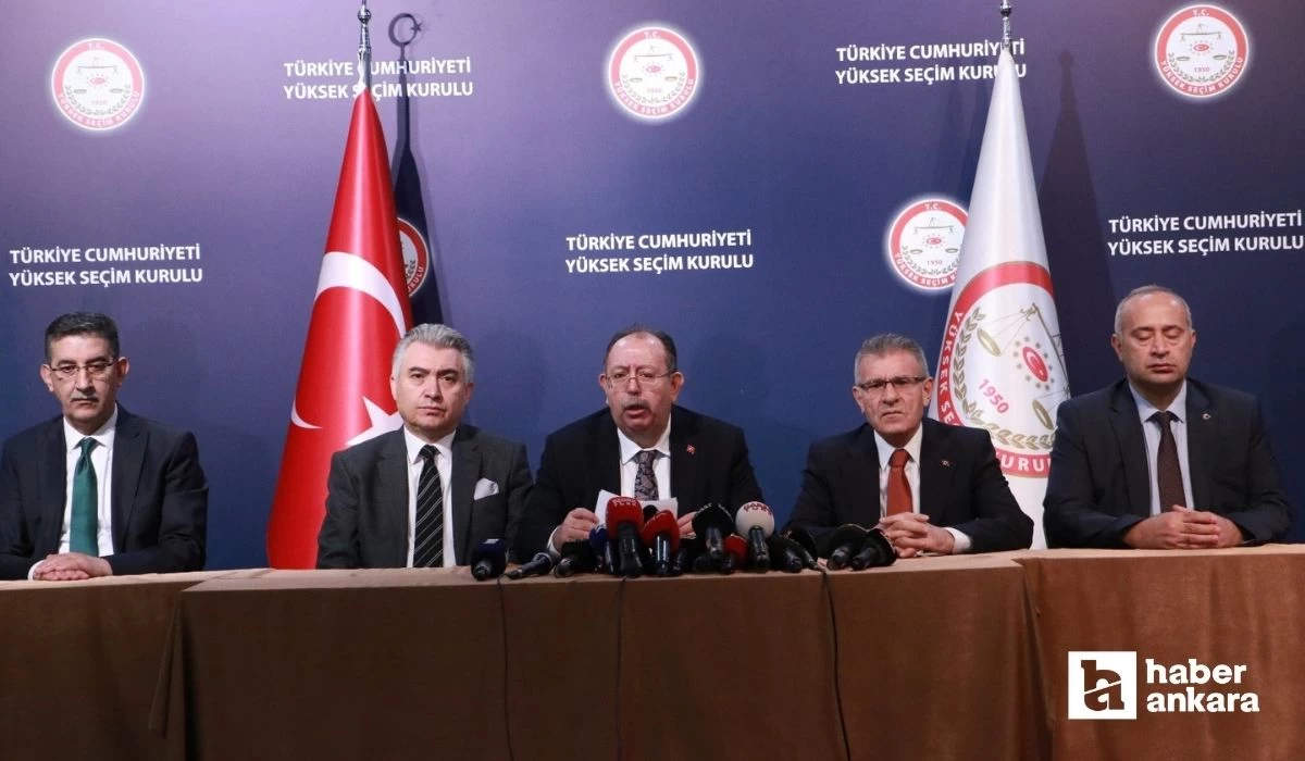 YSK Başkanı Yener kesin olmayan seçim sonuçlarını açıkladı