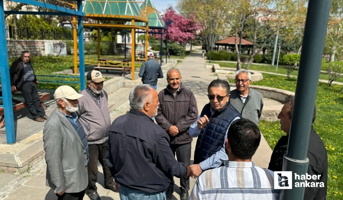 Altındağ Belediye Başkanı Veysel Tiryaki ilçe parklarında incelemelerde bulundu