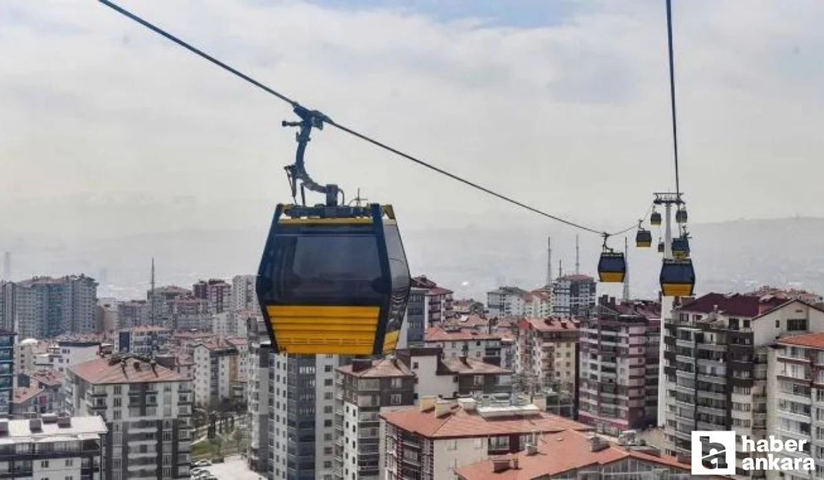 Yenimahalle Şentepe Teleferik Siteminde yapılan çalışma nedeniyle bazı duraklarda seferler durduruldu!