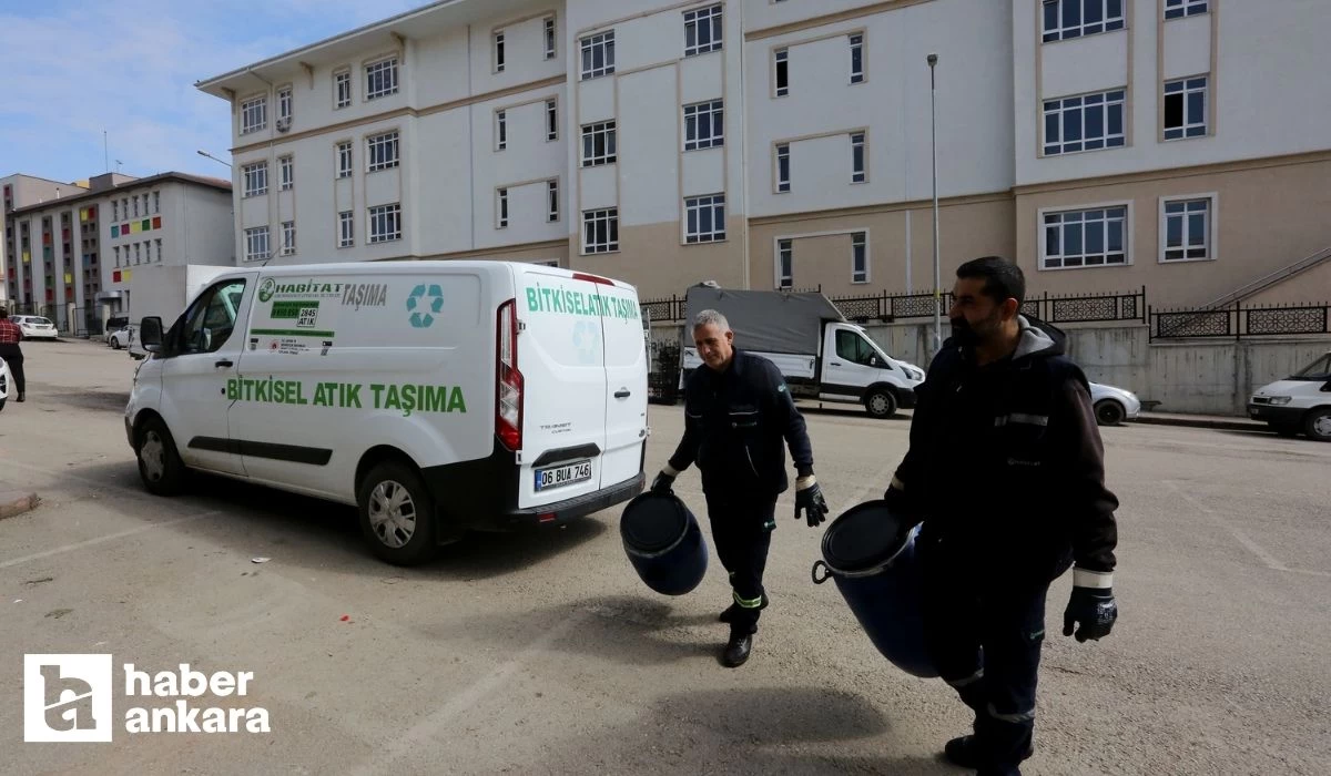 Yenimahalle Belediyesi 20 ton atık yağ topladı!