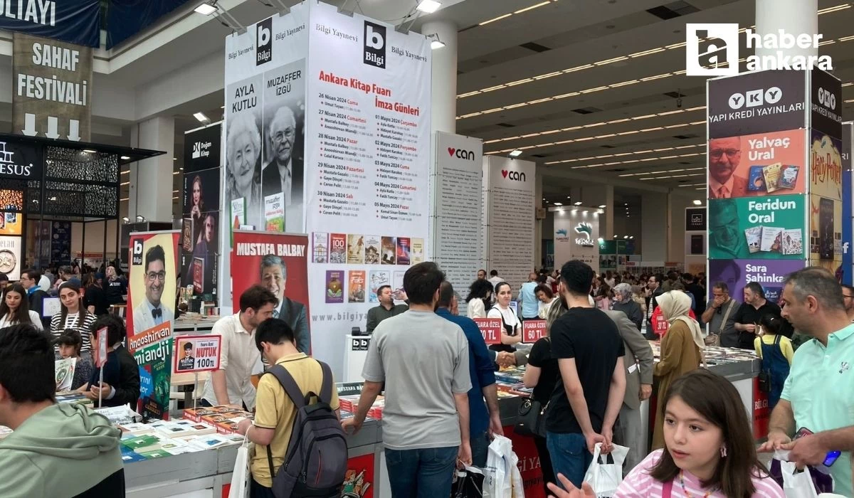 Ankara Kitap Fuarı'nda ziyaretçi yoğunluğu yaşandı!