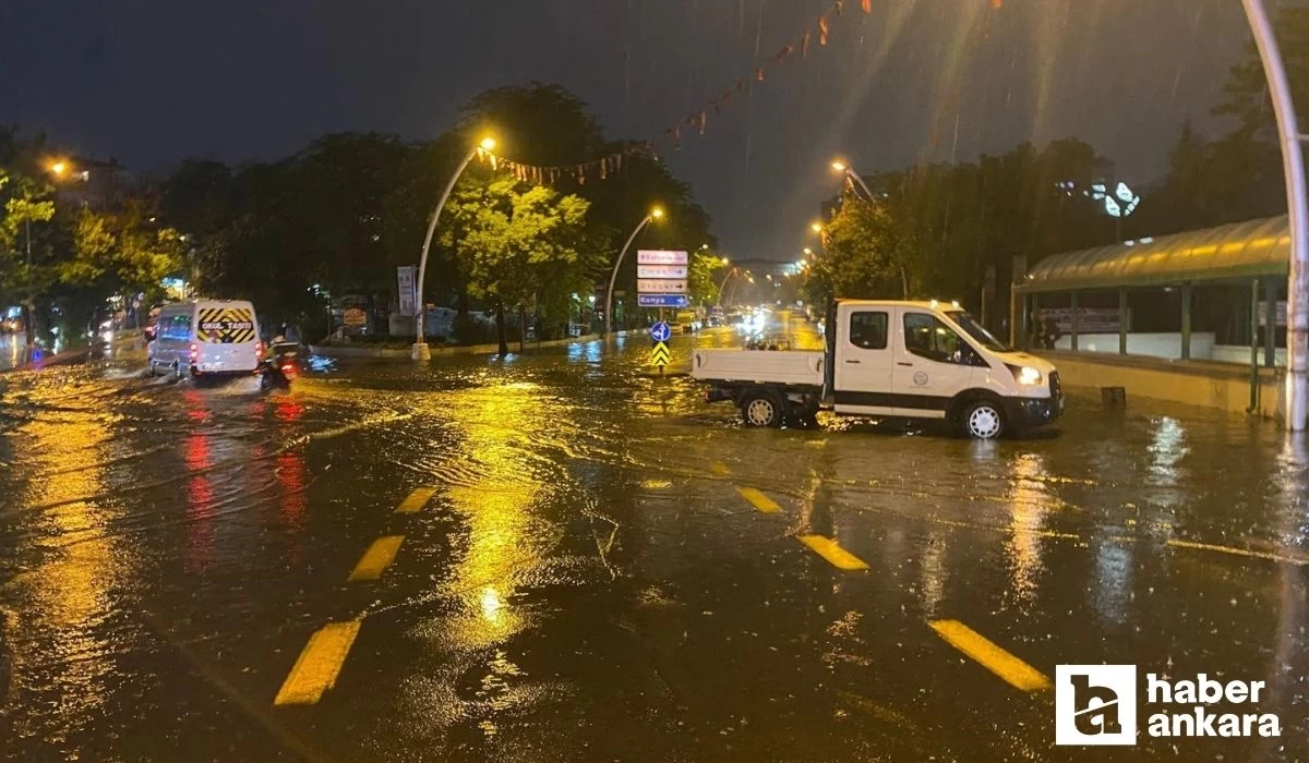 Ankara'da sağanak etkili oldu! Ev ve iş yerlerini su bastı, araçlar mahsur kaldı