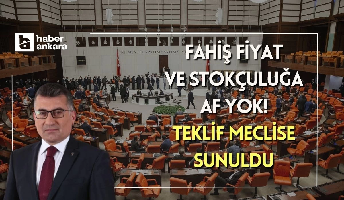 Fahiş fiyat ve stokçuluk yapanlara af yok! Kanun teklifi meclise sunuldu