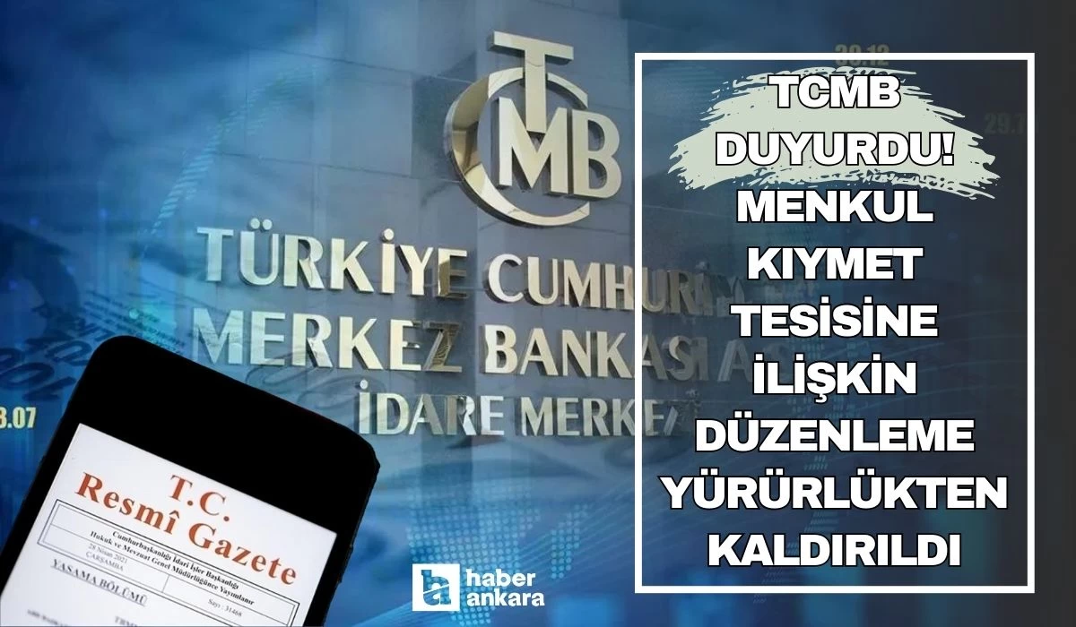 TCMB duyurdu! Menkul kıymet tesisine ilişkin düzenleme yürürlükten kaldırıldı