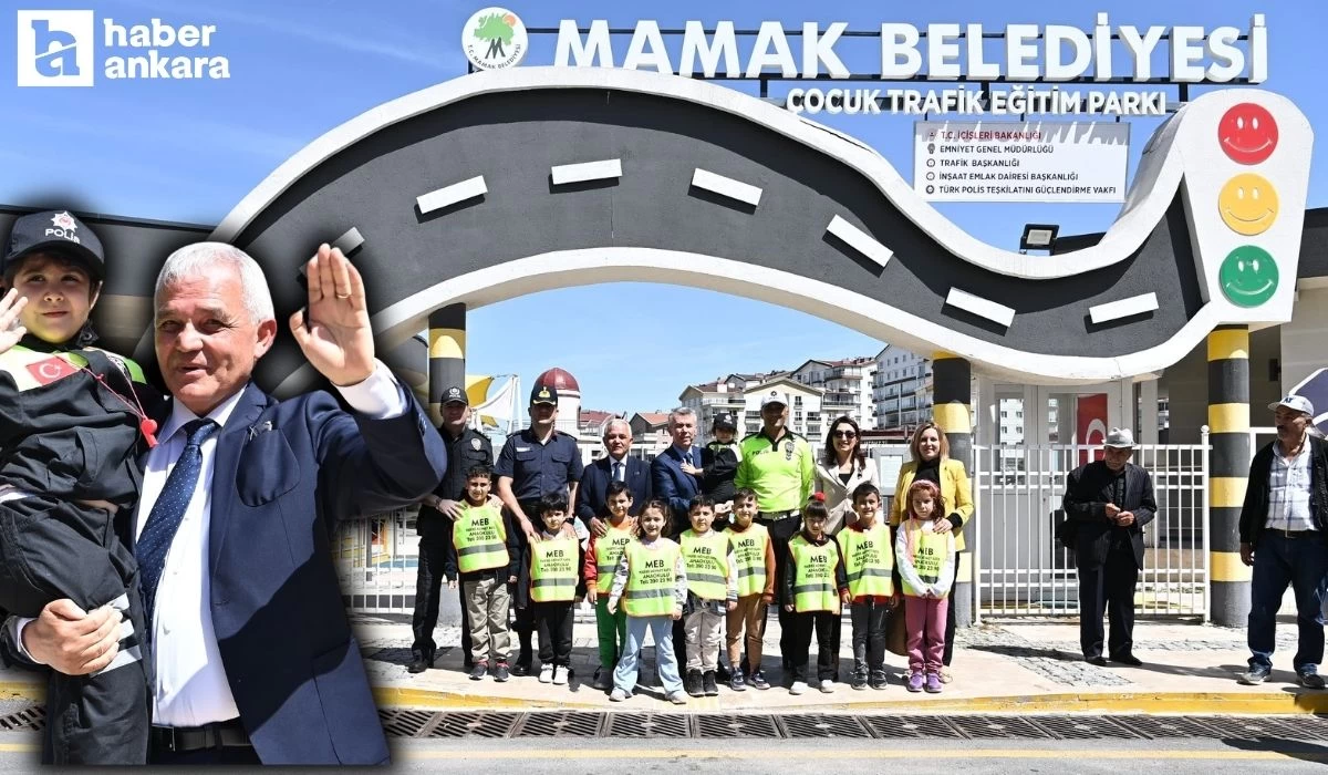 Mamak Belediye Şahin Trafik Haftası kapsamında miniklerle buluştu