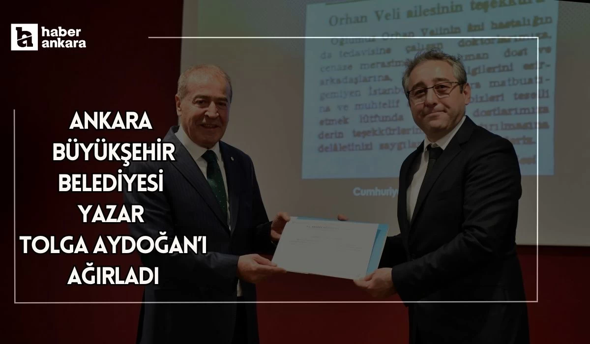 Ankara Büyükşehir Belediyesi yazar Tolga Aydoğan’ı ağırladı