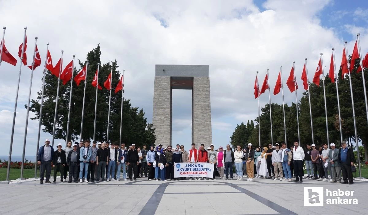 Akyurt Belediyesi ilçedeki öğrencileri Çanakkale'ye götürdü