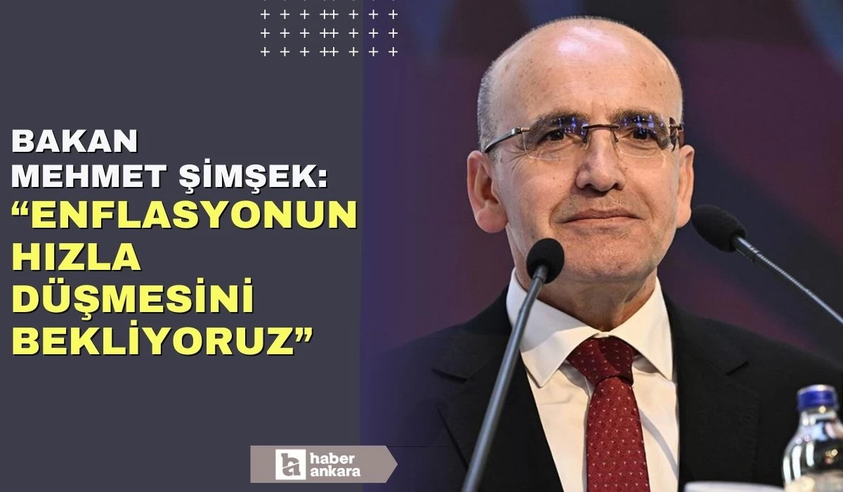 Hazine ve Maliye Bakanı Şimşek yıl sonu enflasyon beklentisi hakkında konuştu "Hedefimize ulaşmakta kararlıyız"