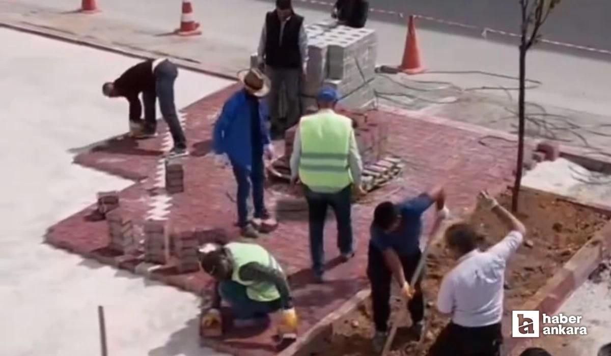 Çubuk Belediyesi, Kent Meydanı projesi yapım çalışmalarına devam ediyor