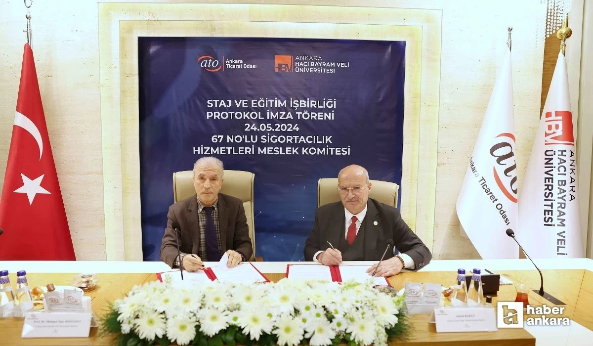 ATO ve Ankara Hacı Bayram Veli Üniversitesi Sigorta sektörü için iş birliğine gitti
